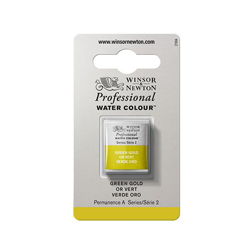 Winsor & Newton Professional Watercolour � Green Gold - Half Pan
