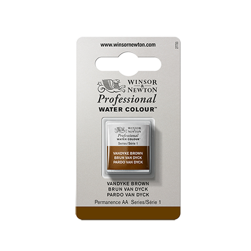 Winsor & Newton Professional Watercolour � Vandyke Brown - Half Pan