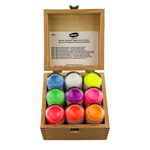 Kremer Pigment � Fluorescent Pigments � Set of 9