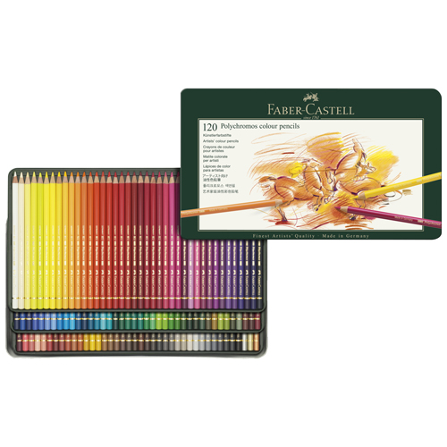 Faber-Castell Polychromos Coloured Pencils - Tin Set of 120