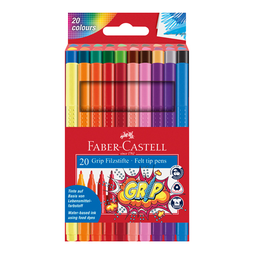 Faber-Castell Grip Colour Marker � Set of 20