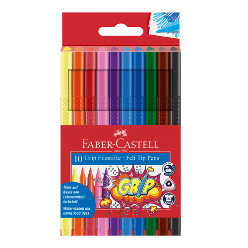 Faber-Castell Grip Colour Marker � Set of 10