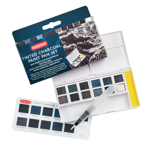 Derwent - Tinted Charcoal - Paint Set