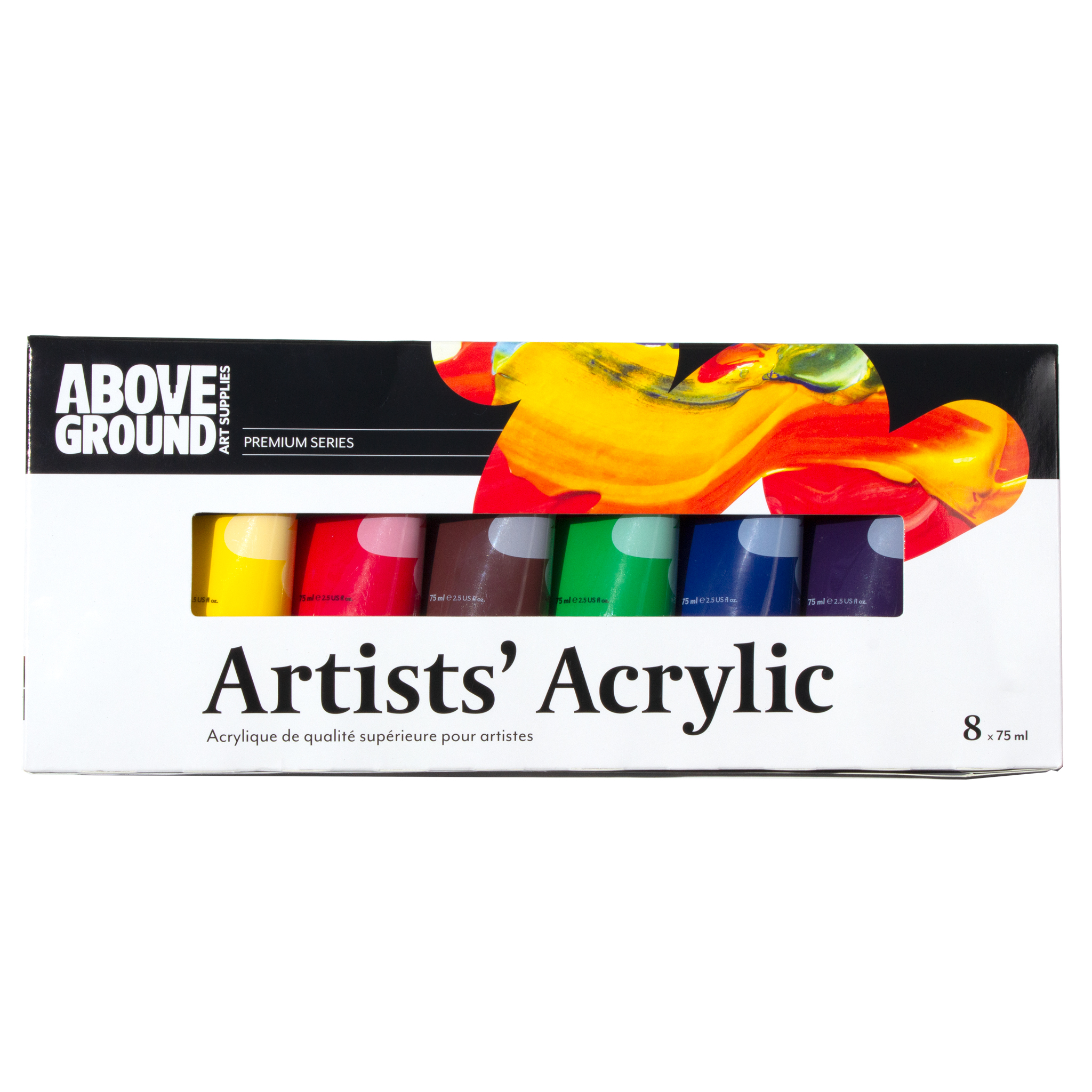 Above Ground Premium Artists� Acrylic � Set of 8 x 75ml
