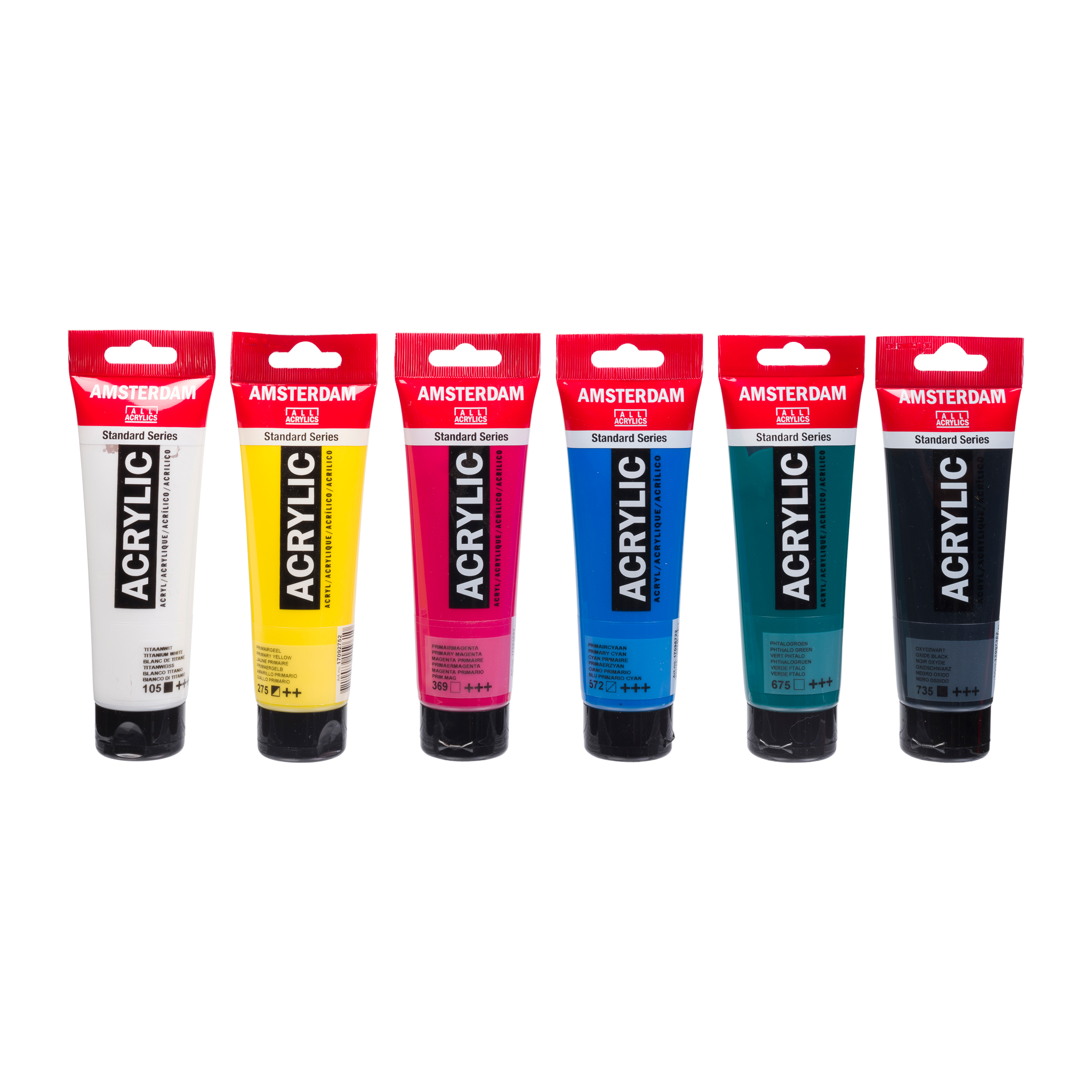 Amsterdam Standard Series acrylic paint - Classroom Set of 6