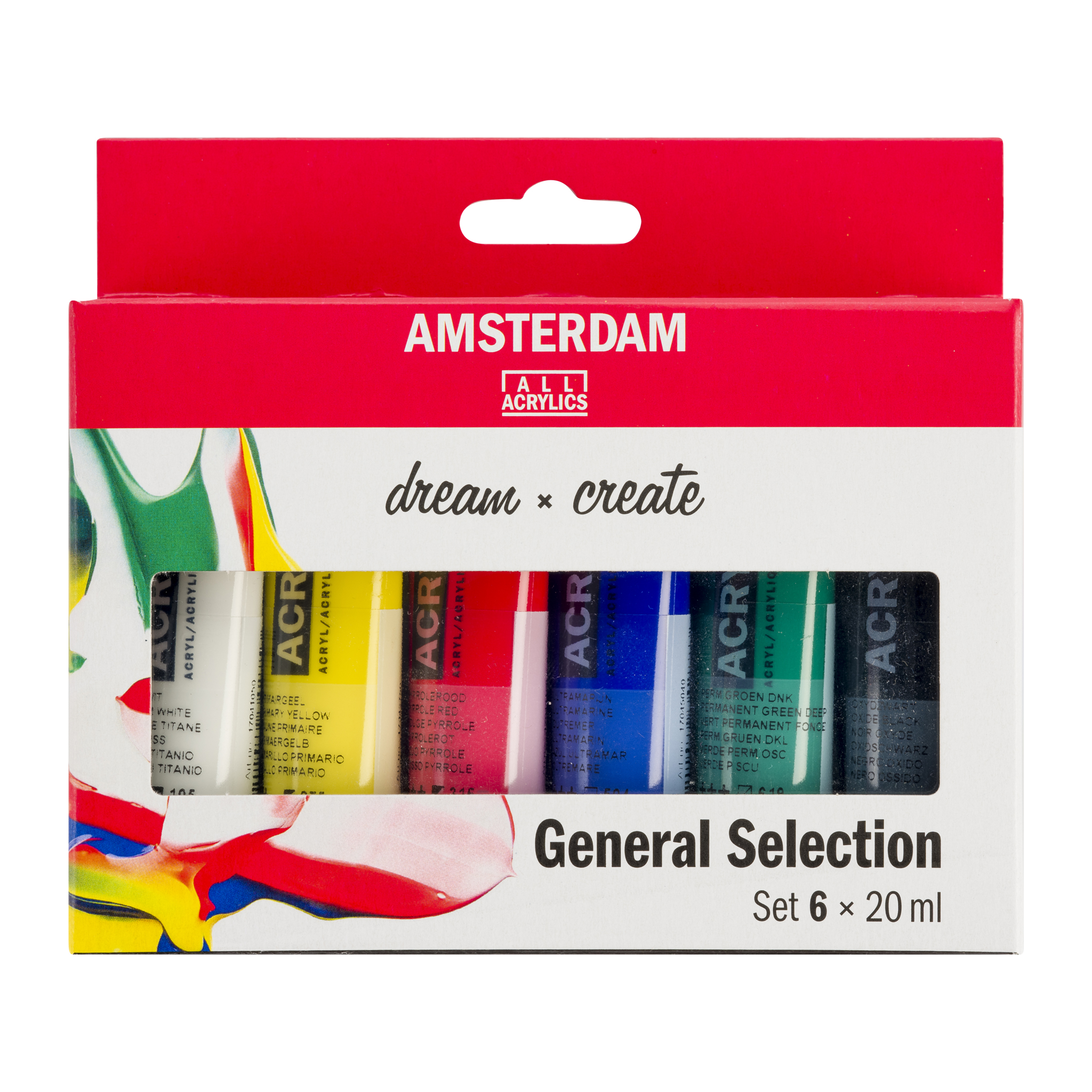 Amsterdam Standard Series Acrylics - General Set of 6 x 20ml