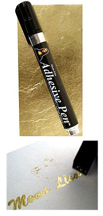 Speedball Mona Lisa Gold Leafing Simple Leaf & Adhesive Gold Pen