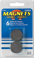 MagnetsDiscs1dia.x5/32thick-Pack/6