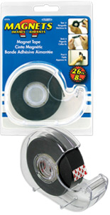 Super Thin Magnet Tape in Dispenser0.75w x26lon