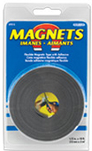 Flexible Magnetic Tape with Adhesive–½”x10feetx0.0