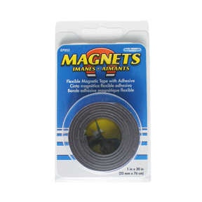 Flexible Magnetic Tape with Adhesive–1”x30”x0.060”