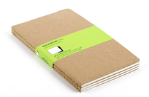 Moleskine Cahier Plain Pocket Kraft Set of 3