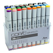 COPIC Sketch Markers - Set of 36