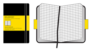 Moleskine Notebook Squared Pocket Black