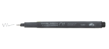 Sakura Microperm 01 Pen 0.25mm - Black