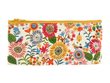 Blue Q Pencil Case  Flower Field