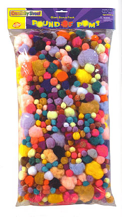 Pom Poms 1lb Bag Assorted