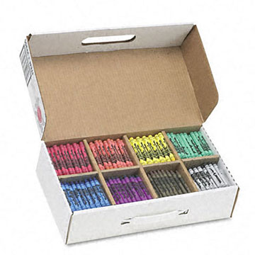 Prang Fun Pro Soybean Crayons Class Pack of 800