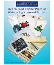 Lazertran Iron-On Paper for Light Cloth - 8.5x11