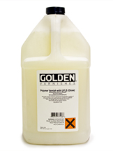 Golden Polymer Varnish w/UVLS 128oz - Gloss