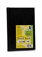 Black Hard Cover Sketchbook - 4x6
