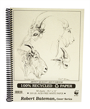 Robert Bateman 100% Recycled Sketch Book - 8.5x11