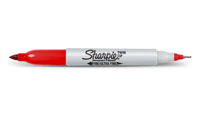 Sharpie Permanent Marker Twin Tip - Red
