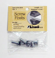 Lineco Binding Posts ½ (12.7mm) Package Of 3