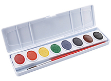 Prang Watercolor Set 8 Oval Pan Paint Set for Kids or Adults With 9 Brush  and Palette Semi-moist Watercolors Wax Free Non-toxic -  Finland