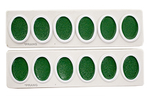 Prang Oval Watercolor 12 Refills Green