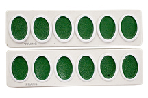 Prang Oval Watercolor 12 Refills Green