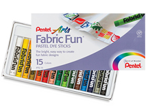 Pentel Fabric Fun Dye Sticks Set of 15