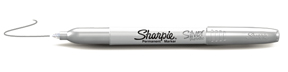 Sharpie Fine Point Permanent Marker, Metallic Silver