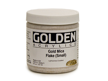 Golden Gold Mica Flakes (Small) 8oz