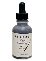 Chroma Black Drawing Ink 2oz