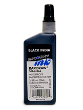 Koh-I-Noor Rapidraw Film Ink 3/4oz Black