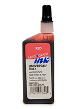 Koh-I-Noor Rapidograph Universal Ink 3/4oz Red
