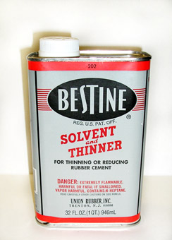 Bestine Rubber Cement Thinner 32oz/950ml