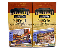 Generals Multi-Pastel Chalk Pencils Set of 24