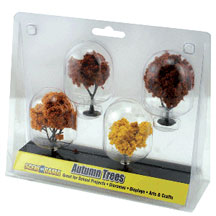 Scene-A-Rama Autumn Trees Pack of 4