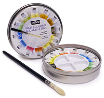 Pebeo Aquarelle Fine Watercolour 12 Half Pan Set