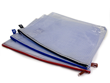 Alvin Mesh Reinforced Zipper Bag 10"x13"