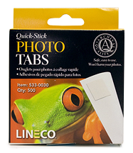 Lineco Quick-Stick Self-Adhesive Photo Tabs x500