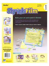 Grafix Shrink Film 8.5x11 Clear 6/Pack