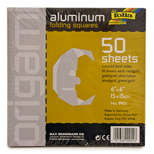 Folia Origami 6x6 Aluminum 50/Pack