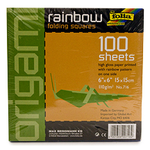 Folia Origami 6x6 Rainbow 100/Pack