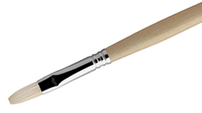 Escoda White Bristle LH Brush Flat #2