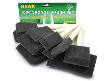 Foam / Sponge Brush Set of 10 Assorted