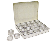 Hawk 20 Piece Glass Top Aluminum Container Set