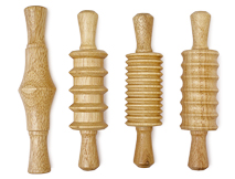 Wooden Clay Rolling Pins Set of 4